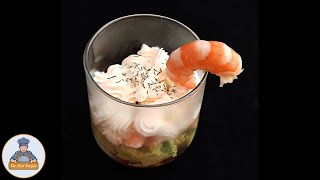 Verrines Avocats Crevettes Fromage Frais  Recette Facile [upl. by Odnarb]