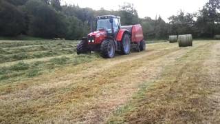 Baling Silage 2011 Part 8 Bailing [upl. by Ellek]