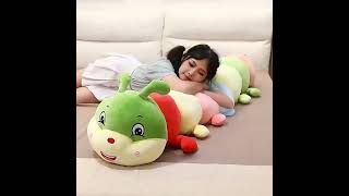 Caterpillar Pillow Soft Baby Plush Stuffed Animal Toy Doll As Cushion Gift For Kids [upl. by Yenaj295]