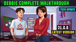 DEBBIE COMPLETE STORYLINE FULL WALKTHROUGH QUEST  SUMMERTIME SAGA 2100 TECH UPDATE LATEST VERSION [upl. by Olsen]