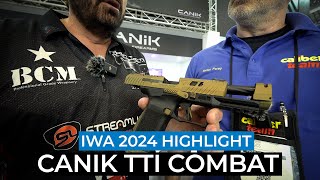 IWA 2024 Canik TTI Combat new pistol in cooperation with Taran Tactical Innovations [upl. by Maddy642]