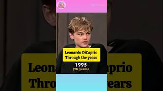 Leonardo DiCaprio through the years celebrities movie celebrity celebrityscoop shortsviral [upl. by Nomzzaj]