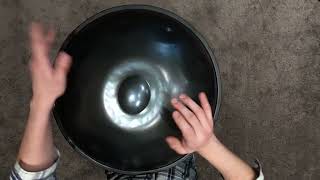 Handpan Overtone Nitrided ST steel Scale Kurd D  2  Мартин [upl. by Ylenaj]