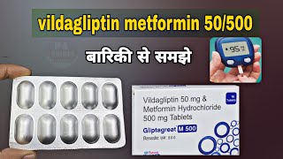 vildagliptin metformin 50500  gliptagreat m 500  vildagliptin tablets 50 mg  metformin 500 mg [upl. by Yekcim469]