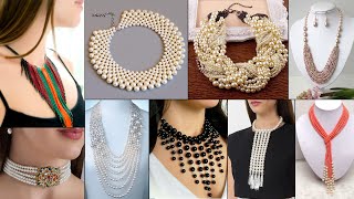 10 Handmade Necklace Ideas DIY beautiful Pearl Jewelry [upl. by Maccarone685]