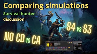 Comparison between S3 and S4 tier and NO CD vs CA build  Survival hunter discussion [upl. by Krystle]