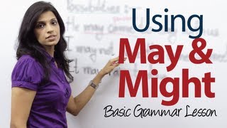 Using May and Might  Basic English Grammar Lesson [upl. by Miett]