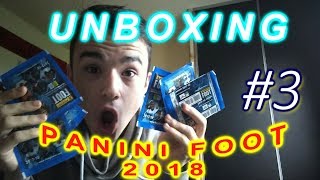 UNBOXING DE 6 PACKS PANINI FOOT 2018 3 [upl. by Handy]