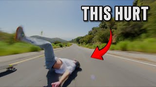 My Worst Longboard Crash EVER [upl. by Ttergram]