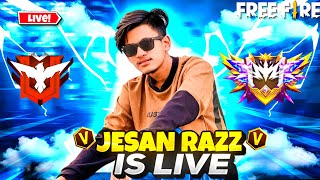 Jesan Razz Officials Live Stream Garena Free FIRE BR Ranked  TEam Code 🔥😱 [upl. by Dobb]