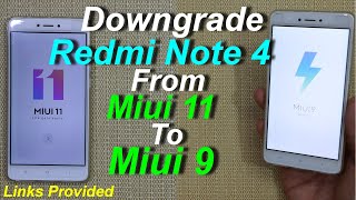 Downgrade Redmi Note 4 to MiUi 9 from MiUi 11 UrduHindi [upl. by Oir]