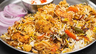 वेज दम बिरयानी बनाने का सबसे आसान तरीका  Vegetable Dum Biryani  Veg biryani Recipe Kabitaskitchen [upl. by Anairb]