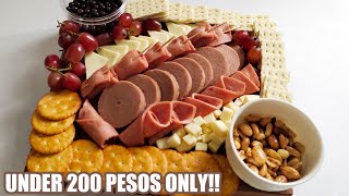 BUDGET FRIENDLY CHARCUTERIE BOARD  GRAZING PLATTER PINOY STYLE E80 [upl. by Bonnie]