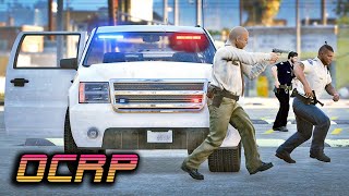 Fake Cops pull everyone over in OCRP  GTA5 RP [upl. by Grier962]