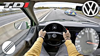 VW T4 25 TDI 151HP MULTIVAN TOP SPEED DRIVE ON GERMAN AUTOBAHN 🏎 [upl. by Ezri531]