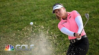 Highlights Brooke Henderson takes Amundi Evian Championship lead in Round 2  Golf Channel [upl. by Ecinuahs453]