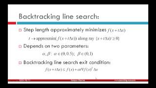 Unconstrained Minimization Backtracking Line Search amp Gradient Descent [upl. by Namhcan]