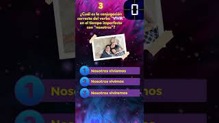 7 preguntas de conjugación  Parte 5 trivia spanishconjugation viral quiz triviatime [upl. by Gwennie]