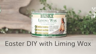 Easy Wood Bunny Easter DIY with White Liming Wax [upl. by Eanehs]