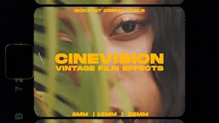 Cinevision Vintage Film Effects 8mm 16mm 35mm Film Overlays [upl. by Etka]