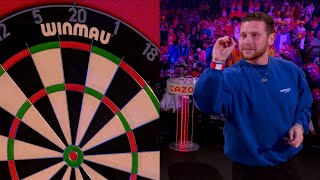 Behzinga v Russ Bray 🎯  2023 World Darts Championship NineDart Challenge [upl. by Htebyram298]