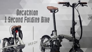 Decathlon Fold Light 1 Second folding bike [upl. by Keemahs]