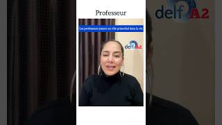 DELF A2  Production orale  Monologue suivi  Parlez de votre professeur 🇫🇷 [upl. by Auqinehs]