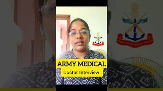 Amc short Service commission interview shorts  AFMS army medical officer interview [upl. by Neneek]