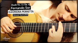 Eleonora Perretta plays Etude No 11 Op 6 by Fernando Sor on a 2018 Giovanni Tacchi [upl. by Drarrej388]