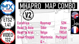 132 ETS2 141 MHAPRO BIG MAP COMBO 2  TGS  RTA  EURAFRICA [upl. by Kohl]