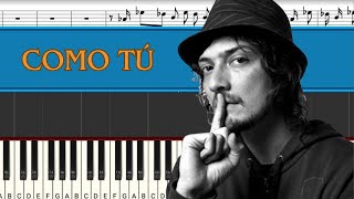 León Larregui  Como Tú  Piano Tutorial  Midi [upl. by Fiorenze530]