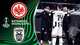 Eintracht Frankfurt vs PAOK FC Extended Highlights  UECL Group Stage MD 5  CBS Sports Golazo [upl. by Emee]