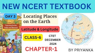 Locating place on the Earth chapter1 Latitude amp Longitude class 6 NCERT priyankaacademy [upl. by Onibag]