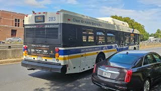 Westchester County BeeLine Onboard 2009 NABI 40LFW HEV 283 on the 78 Full Ride [upl. by Daley6]