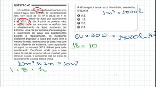 ENCCEJA 2019  Matemática  Ensino Médio  Questão 40 [upl. by Beverle945]