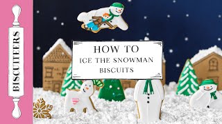 How to ice The Snowman biscuits  Biscuiteers [upl. by Neelrahs]