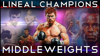 Complete Chronology of Lineal Middleweight Champions  The Man Who Beat The Man [upl. by Haleemak]