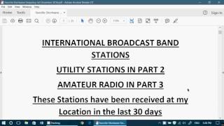 December 2016 List for My favorite shortwave radio frequencies in PDF [upl. by Sollars804]