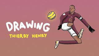 💫 Drawing Premier League GOAT Thierry Henry [upl. by Oirevlis789]