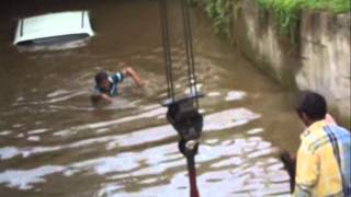 Badlapur subway car submerged in underpass  MPC News  Pune  PimpriChinchwad  Thane [upl. by Halla917]