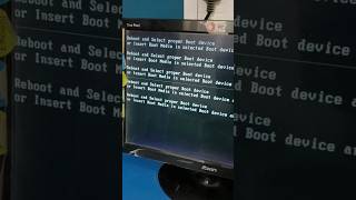 reboot and select proper boot device 😊 pc shorts foryou ytshorts [upl. by Beker]