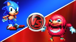 Ugandan Knuckles Vs Sonic [upl. by Leahcin]