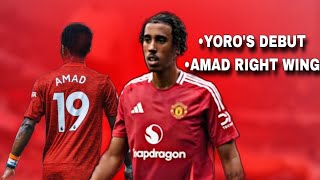 Manchester United VS Rangers 20  Leny Yoros Spectacular Debut and Amads Stellar Performance [upl. by Madelene]