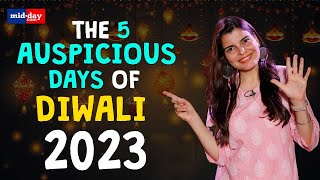 Diwali 2023 What are the 5 days of Diwali and what to do when Here are the rituals [upl. by Noryahs593]