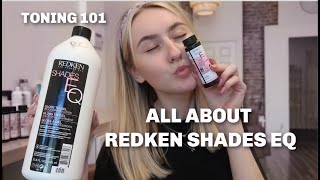 REDKEN SHADES EQ Guide For Beginners TONING Tips amp Tricks  Reiley Collier [upl. by Airrat]