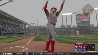 MLB The Show 23  Rhys Hoskins Phillies  421 Ft HR xbox gaming mlb baseball hr homerun [upl. by Cassidy861]