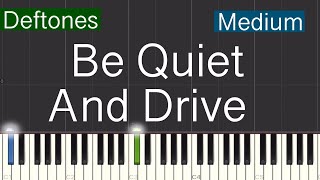 Deftones  Be Quiet And Drive Far Away Piano Tutorial  Medium [upl. by Hsirahc]