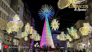 Iluminación de Navidad Vigo 2023 Luces de Navidad Vigo 2023 Iluminaciones Ximenez [upl. by Marb]