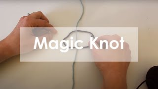 Magic Knot—How to join your yarn by making a double knot [upl. by Nived219]