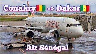 AIR SÉNÉGAL CONAKRY TO DAKAR  AIRBUS A321 [upl. by Anne639]